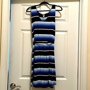 Sleeveless striped dress